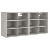 Vidaxl schoenenkasten 2 st 52,5x30x50 cm betongrijs
