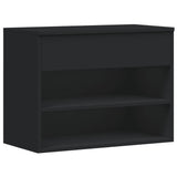 Vidaxl Chaussures Banque 60x30x45 cm Black Properted Black