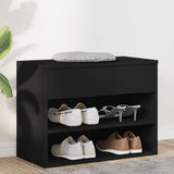 Vidaxl Chaussures Banque 60x30x45 cm Black Properted Black