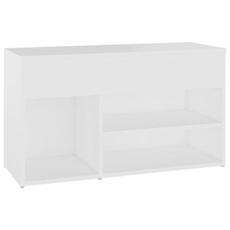 Canapé de chaussure Vidaxl 80x30x45 cm Bois de blanc