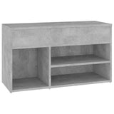 Vidaxl Chaussures Banque 80x30x45 cm Betongrij en bois transformé