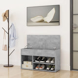 Vidaxl Chaussures Banque 80x30x45 cm Betongrij en bois transformé