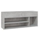 Vidaxl Chaussures Banque 105x30x45 cm Betongrij en bois transformé