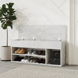 Vidaxl Chaussures Banque 105x30x45 cm Betongrij en bois transformé