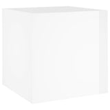 Vidaxl jardinière Big 40x40x40 cm Bois de bois à haut brillant blanc