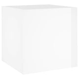 Vidaxl Planter Big 40x40x40 cm Behandlet trehøyglans hvit