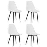 Vidaxl eetkamerstoelen 4 st pp wit