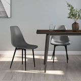 Vidaxl eetkamerstoelen 2 st pp grijs
