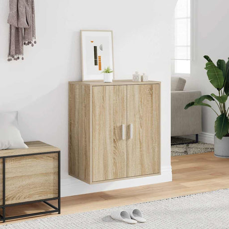 Armoire à chaussures Vidaxl 60x35x70 cm en bois de bois de chêne sonoma coloré
