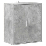 Armoire à chaussures Vidaxl 60x35x70 cm Betongrijs en bois transformé