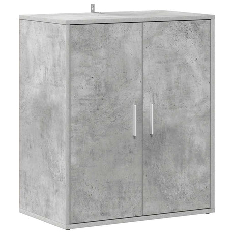 Armoire à chaussures Vidaxl 60x35x70 cm Betongrijs en bois transformé