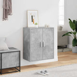 Armoire à chaussures Vidaxl 60x35x70 cm Betongrijs en bois transformé