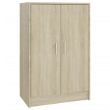 Armoire à chaussures vidaxl 60x35x92 cm en bois de bois de chêne sonoma coloré