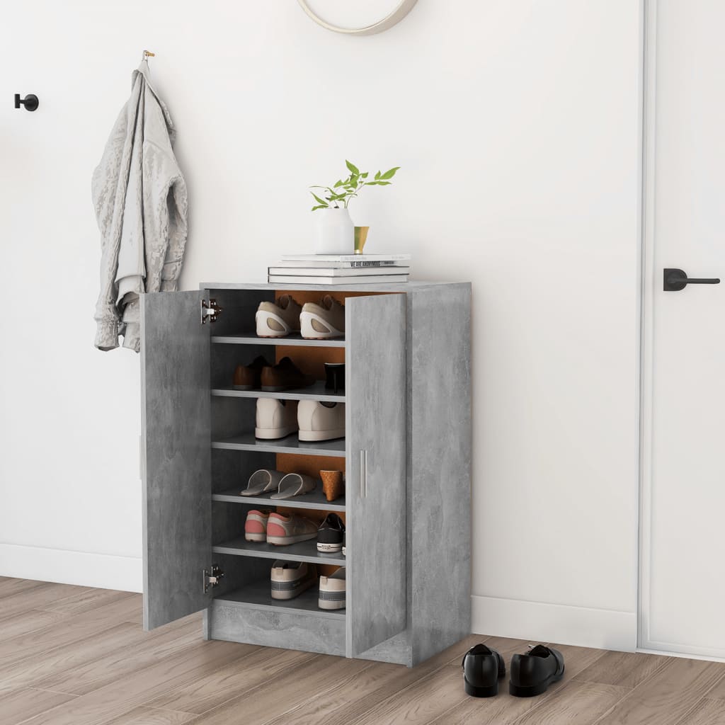 Vidaxl Shoe Cabinet 60x35x92 cm behandlet træbetonpris