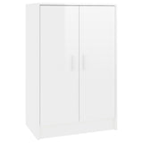 VIDAXL -Schuhschrank 60x35x92 cm Spanplatten High -Gloss White