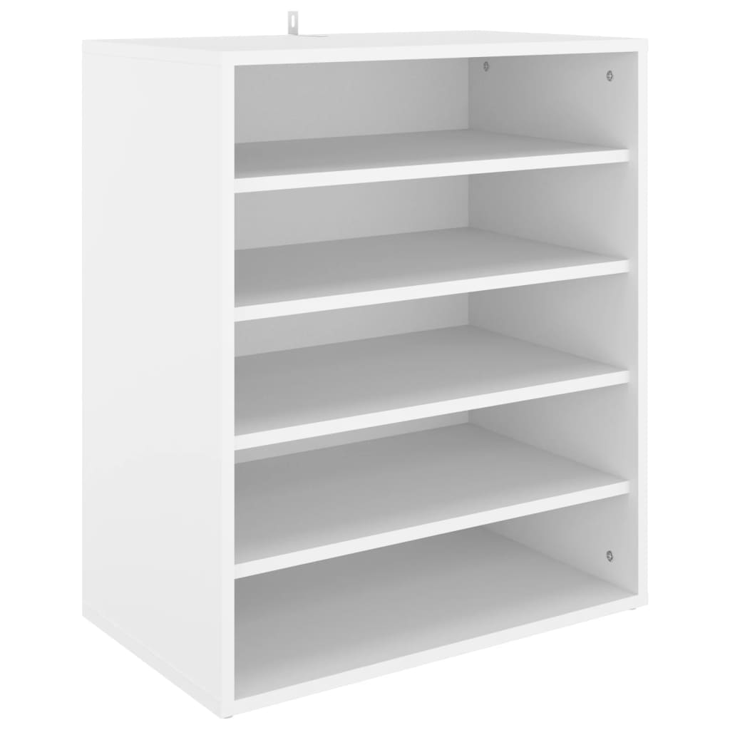 Vidaxl Shoe Cabinet 60x35x70 cm forarbejdet træhvide