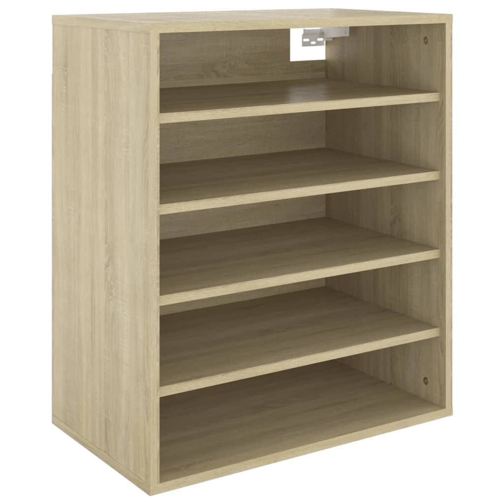 Vidaxl Shoe Cabinet 60x35x70 cm Property Wood Sonoma Oak Farvet