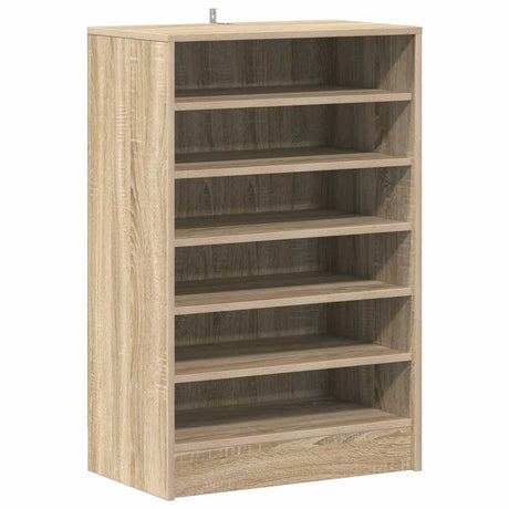 Armoire à chaussures vidaxl 60x35x92 cm en bois de bois de chêne sonoma coloré