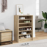 Armoire à chaussures vidaxl 60x35x92 cm en bois de bois de chêne sonoma coloré