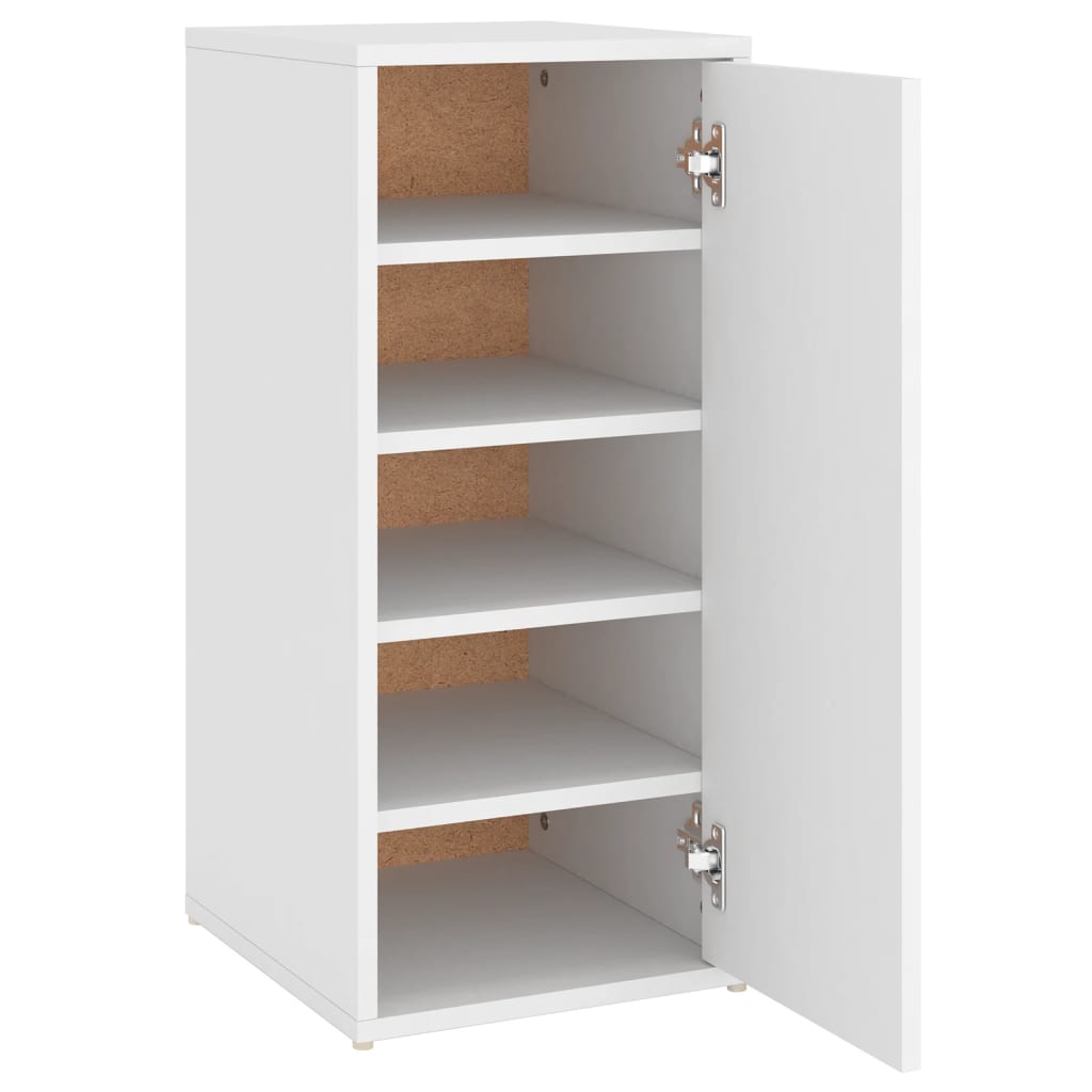 Vidaxl Shoe Cabinet 32x35x70 cm forarbejdet træhvide