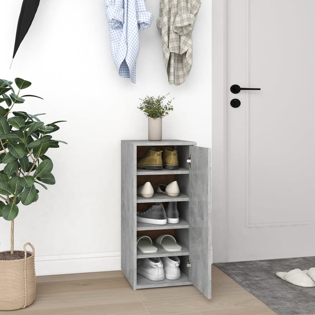 VidaXL shoe cabinet 32x35x70 cm edited wood concrete price