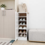 VidaXL Shoe cabinet 32x35x92 cm Processed Wood White