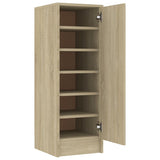 VidaXL Shoe cabinet 32x35x92 cm Processed Wood Sonoma Oak colored