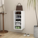 Vidaxl Shoe Cabinet 31.5x35x70 cm forarbejdet træhvide