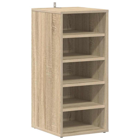 Armoire à chaussures Vidaxl 31.5x35x70 cm en bois de bois de chêne sonoma coloré