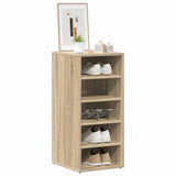 Armoire à chaussures Vidaxl 31.5x35x70 cm en bois de bois de chêne sonoma coloré