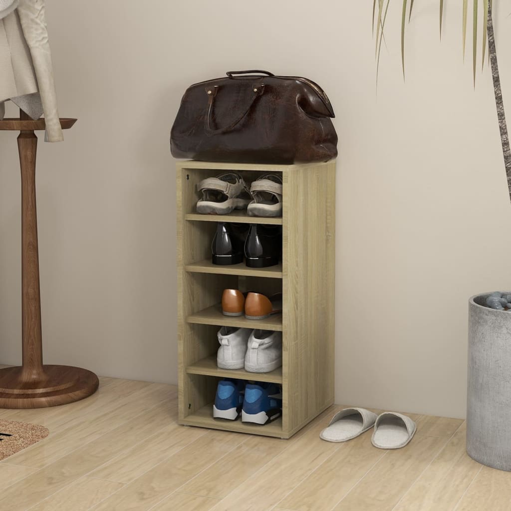 Vidaxl Shoe Cabinet 31,5x35x70 cm Vlastní dřevo Sonoma Oak Colored