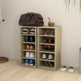 VidaXL shoe cabinets 2 pcs 31.5x35x70 cm wood Sonoma oak color