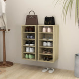 VidaXL shoe cabinets 2 pcs 31.5x35x70 cm wood Sonoma oak color