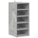Armoire à chaussures Vidaxl 31.5x35x70 cm Betongrij en bois transformé