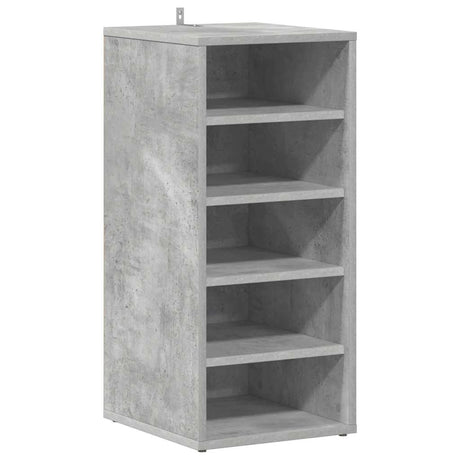 Armoire à chaussures Vidaxl 31.5x35x70 cm Betongrij en bois transformé