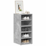 Armoire à chaussures Vidaxl 31.5x35x70 cm Betongrij en bois transformé