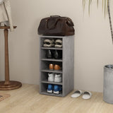 Vidaxl Shoe cabinet 31.5x35x70 cm Processed Wood Betongrijs