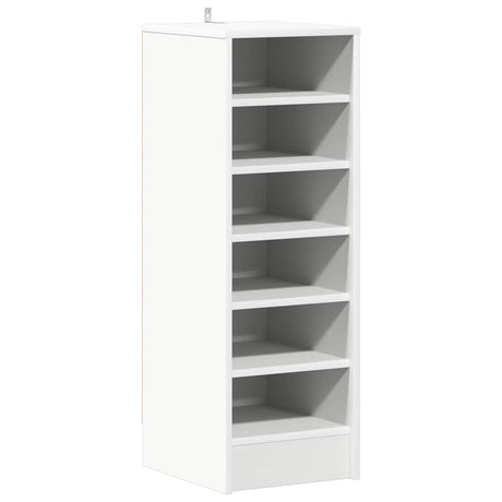 Armoire à chaussures Vidaxl 31.5x35x90 cm Bois de bois transformé