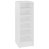 VidaXL Shoe cabinet 31.5x35x90 cm Processed Wood White