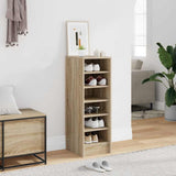 Armoire à chaussures Vidaxl 31.5x35x90 cm en bois de bois de chêne sonoma coloré