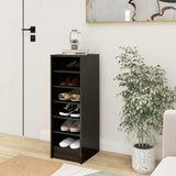 Vidaxl Shoe Cabinet 31.5x35x90 cm Forarbejdet træ Højglansgrå