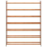 Vidaxl Shoe Rack 90x24x117 cm de madera procesada marrón