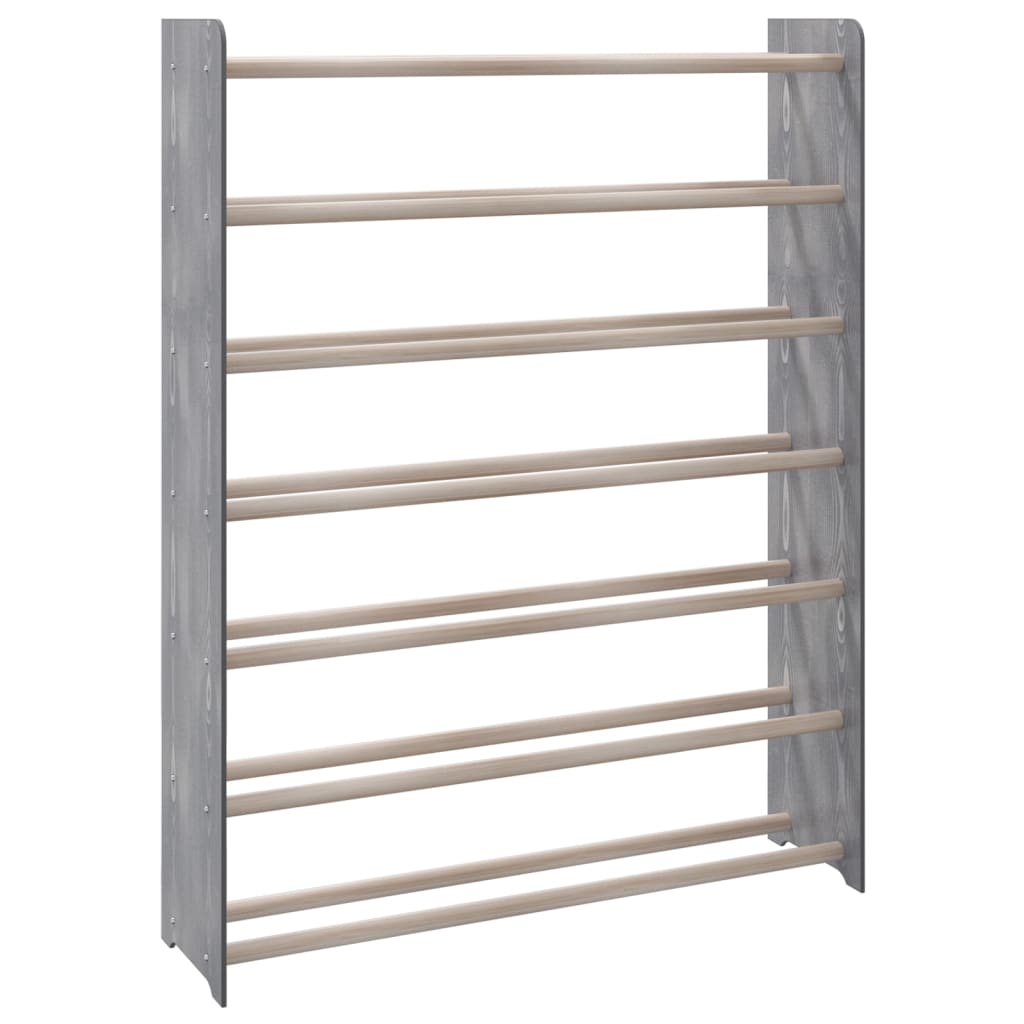 VidaXL shoe rack 90x24x117 cm processed wood gray