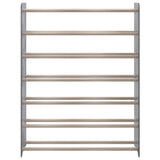 Vidaxl Shoe Rack 90x24x117 cm de madera procesada gris