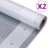 Vidaxl Depsiles 2 St Leno 260 g m² 4x15 m blanco