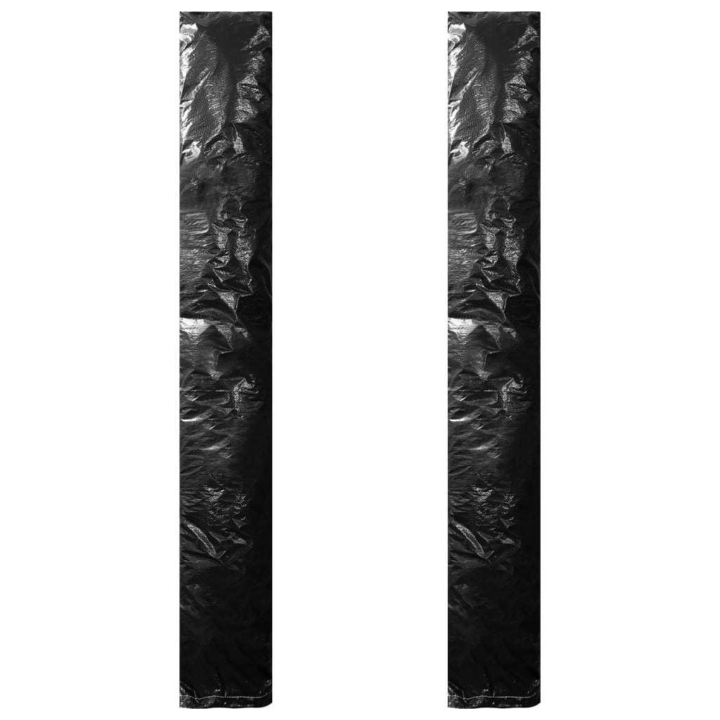 Vidaxl parasol couvre 2 m avec une fermeture éclair 250 cm PE