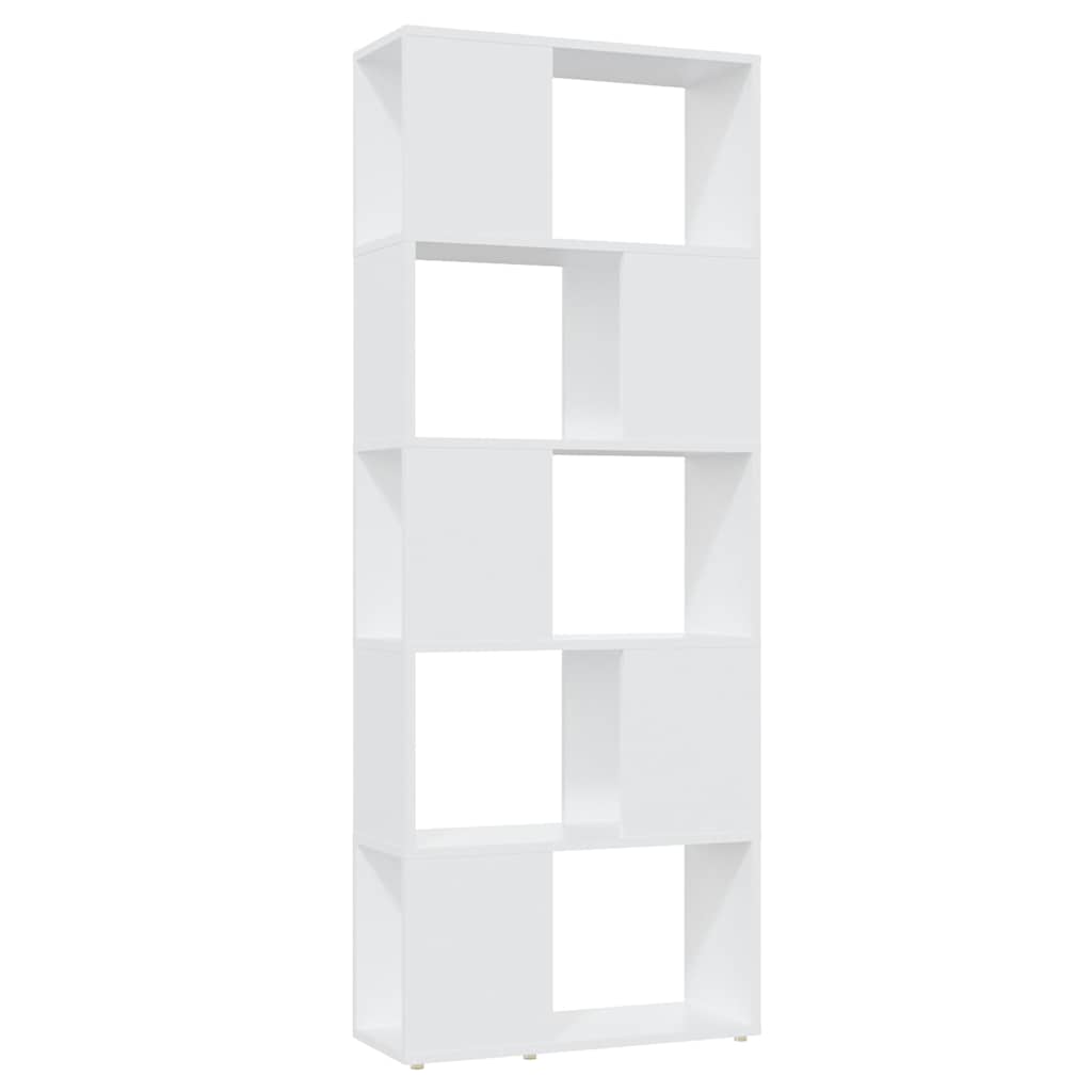 Vidaxl boekenkast kamerscherm 60x24x155 cm bewerkt hout wit