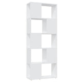 Vidaxl boekenkast kamerscherm 60x24x155 cm bewerkt hout wit