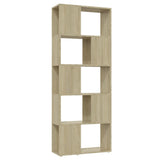Vidaxl boekenkast kamerscherm 60x24x155 cm sonoma eikenkleurig