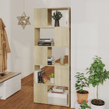 Vidaxl boekenkast kamerscherm 60x24x155 cm sonoma eikenkleurig